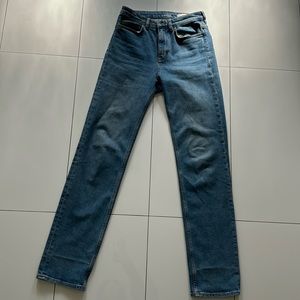 cos slim straight leg midrise jeans